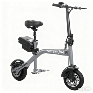 Nucia Folding Electric Scooter with Seat for Adults - 10" Commuter E-Bike - Portable, Lightweight & Compact Foldable Design for City Travel